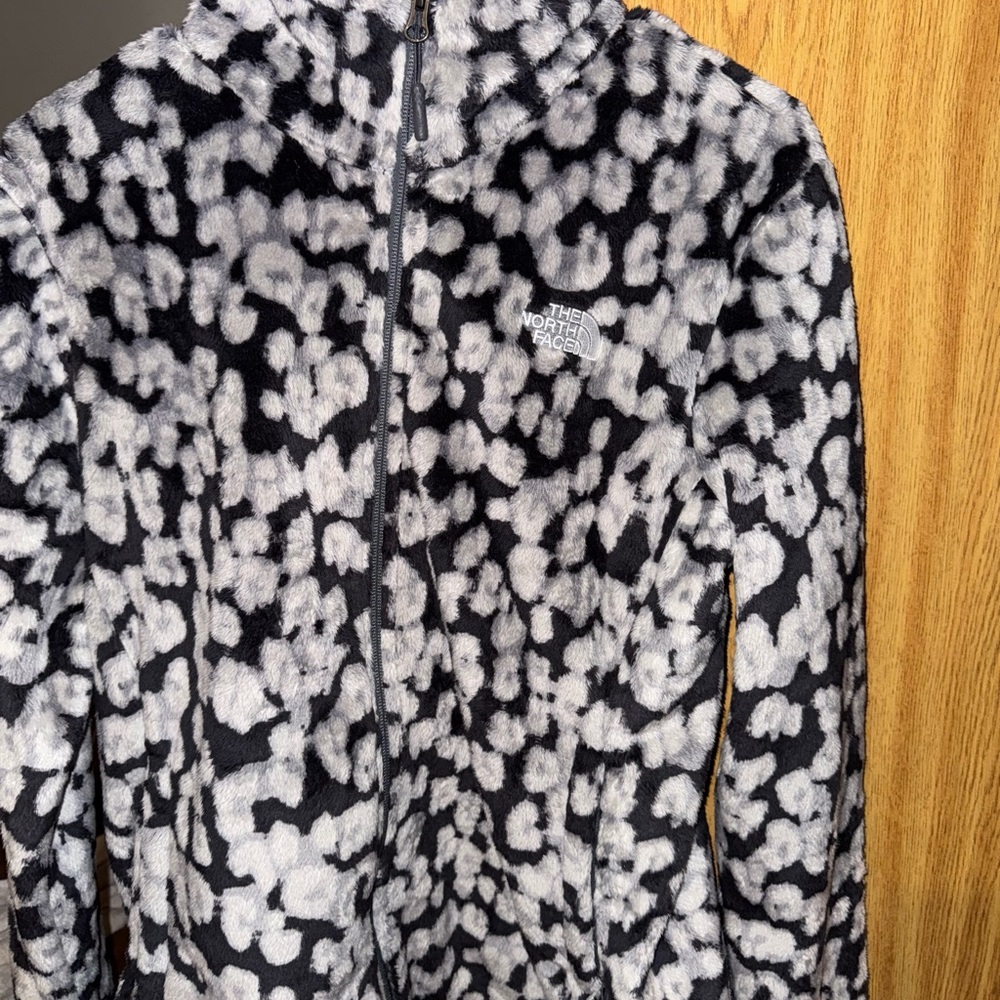 The North Face Black and White Fleece Jacket